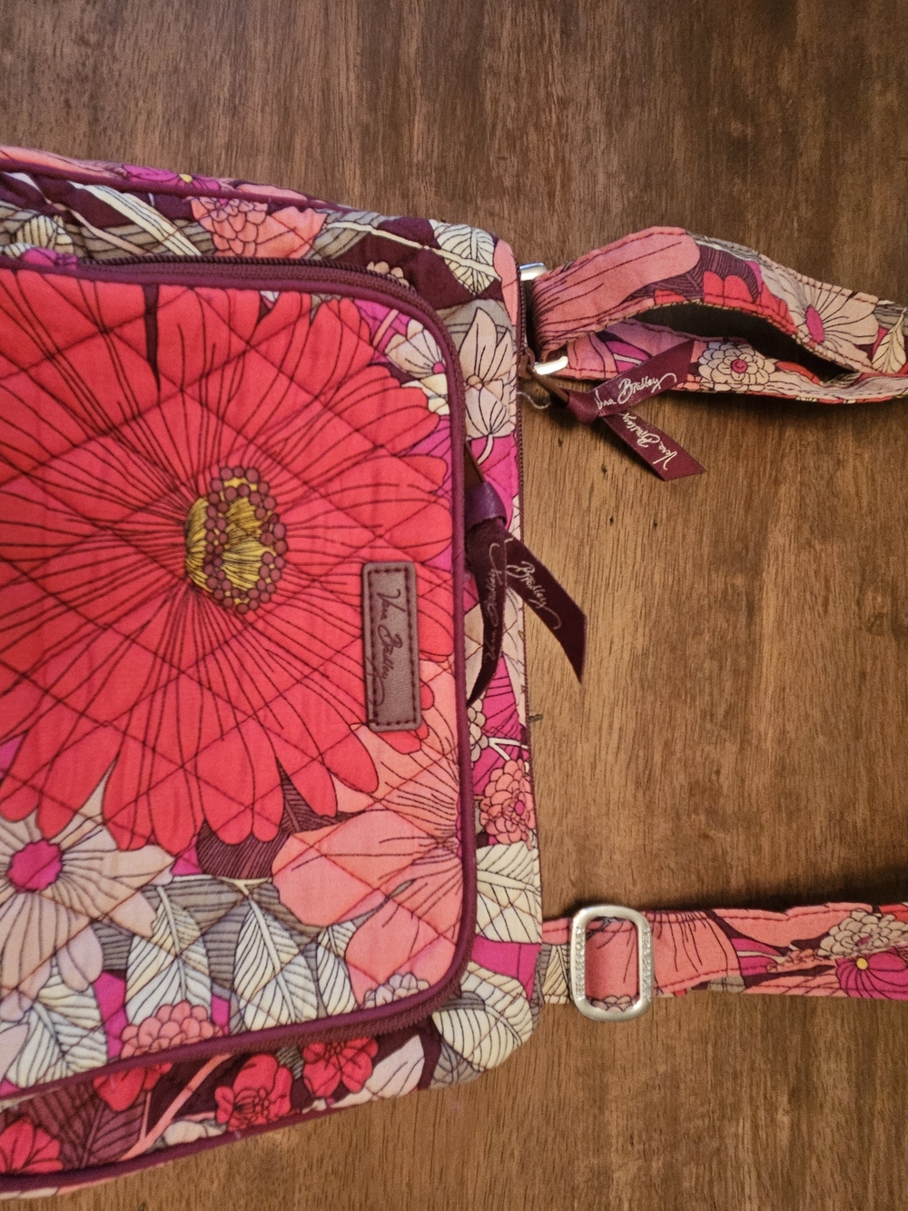 Vera Bradley Pink Floral Crossbody Bag